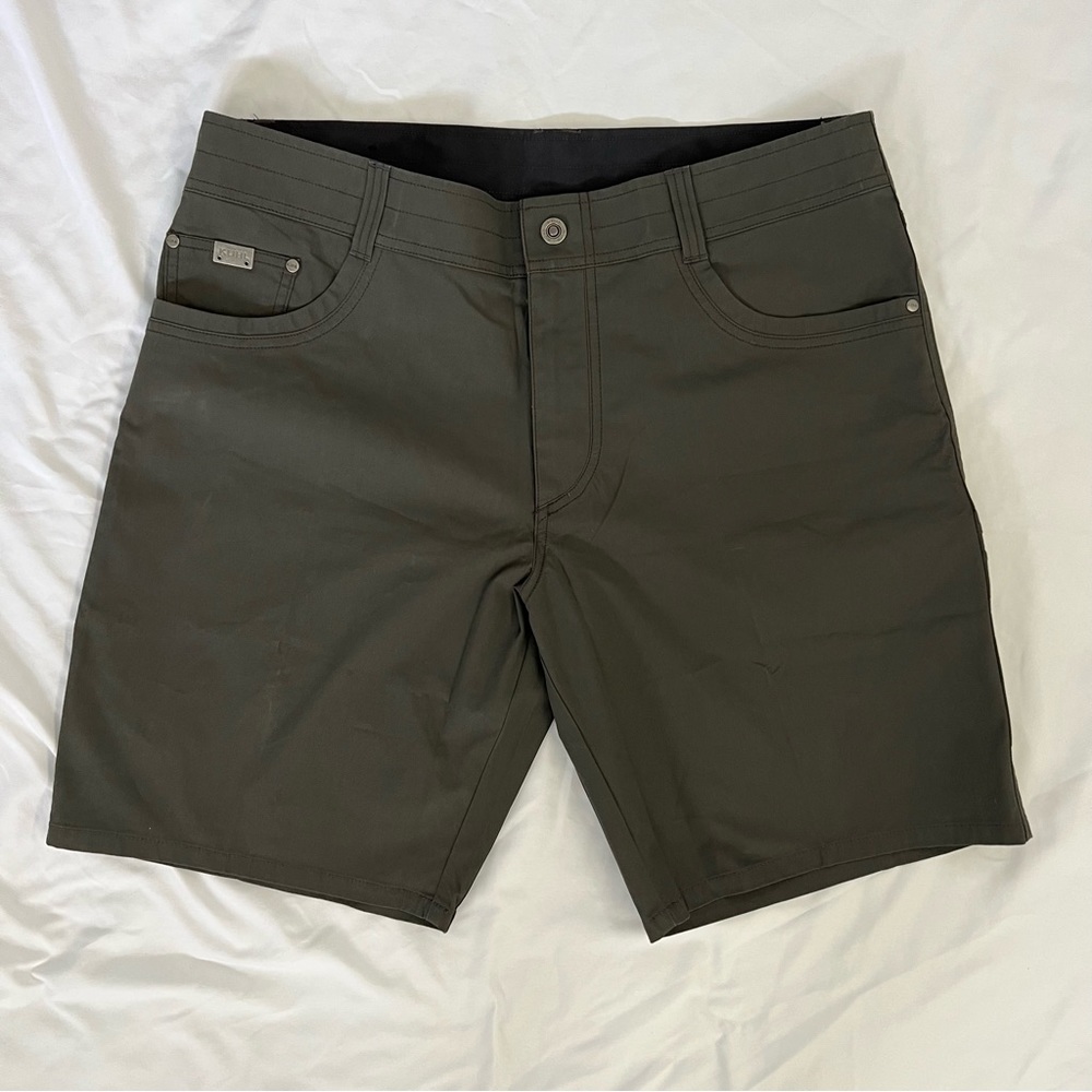 Kuhl Vintage Patina Dye Shorts Men's Size 38 Mid-rise Hiking Outdoors Gray BNWOT